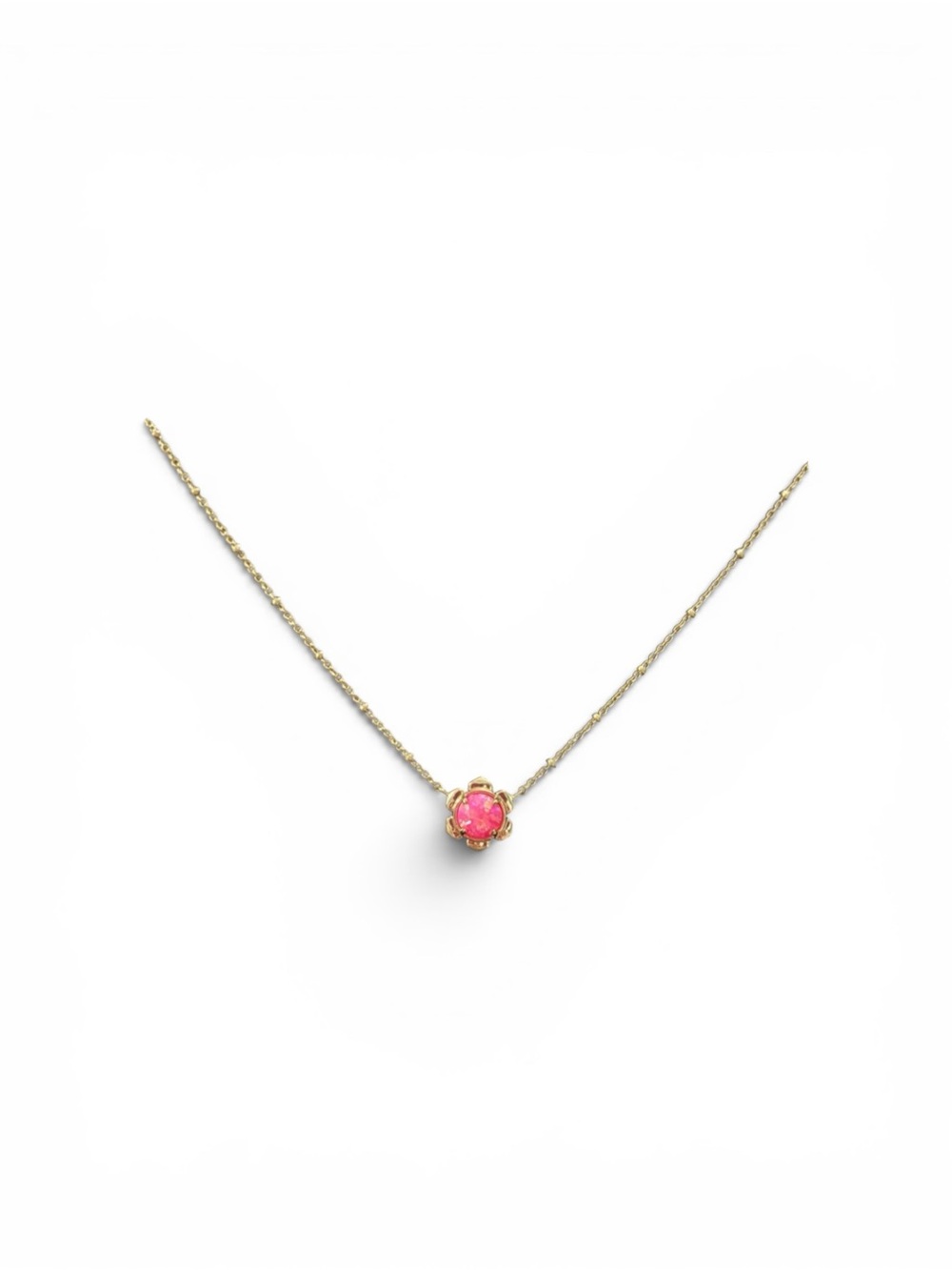 Kendra Scott Hot Pink Opal Stone Necklace NWT